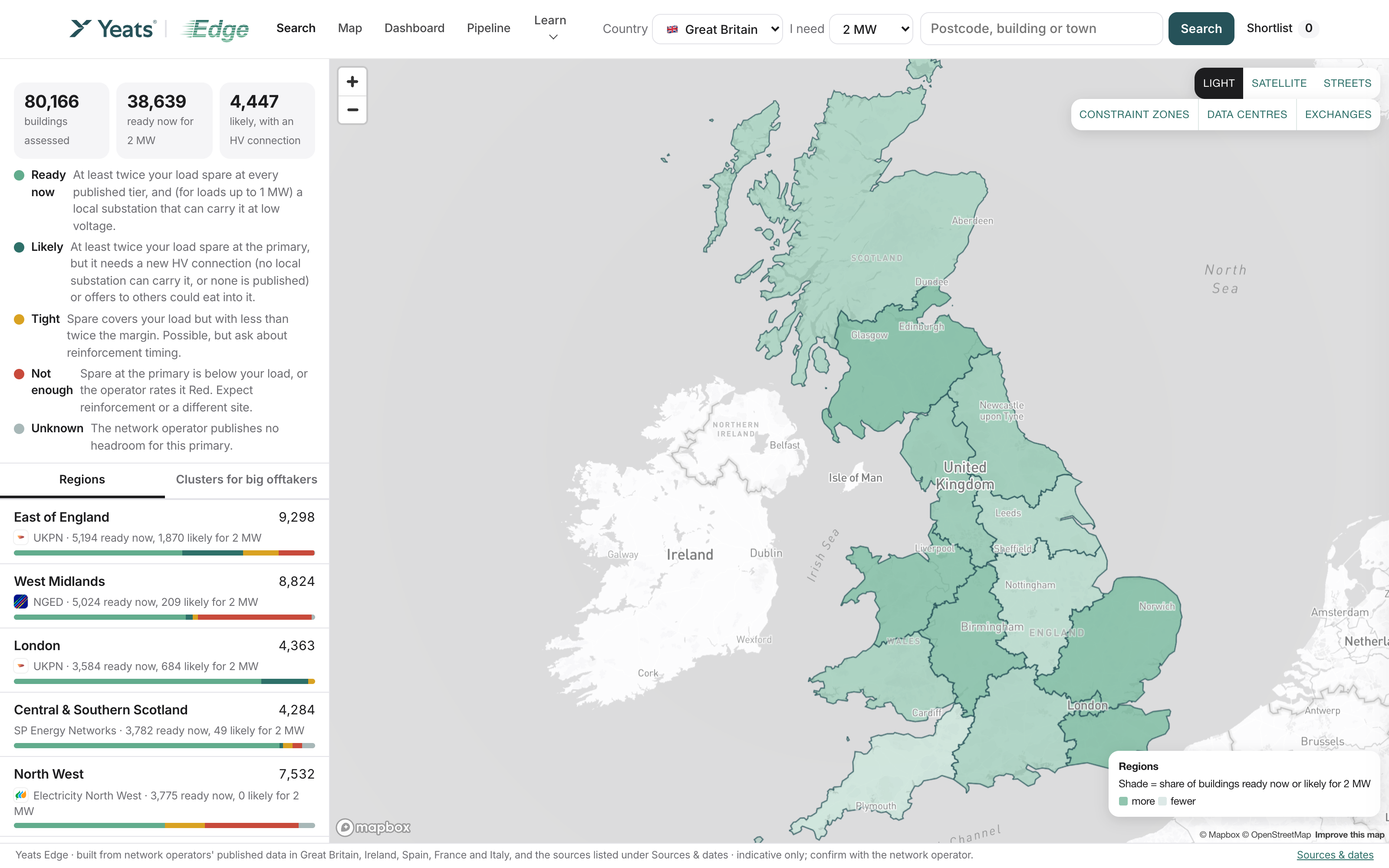 The Yeats power map